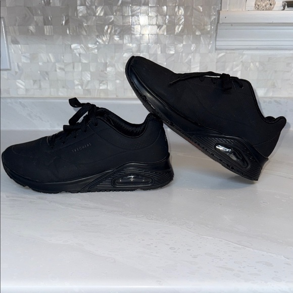 Skechers Shoes - Skechers All-Black Casual Sneakers